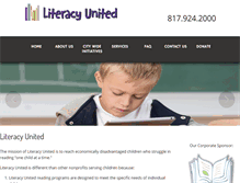 Tablet Screenshot of literacyunited.org